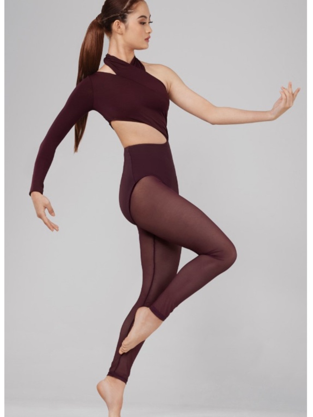 Weissman Elite Maroon Dance Costume Medium “Through Water”
